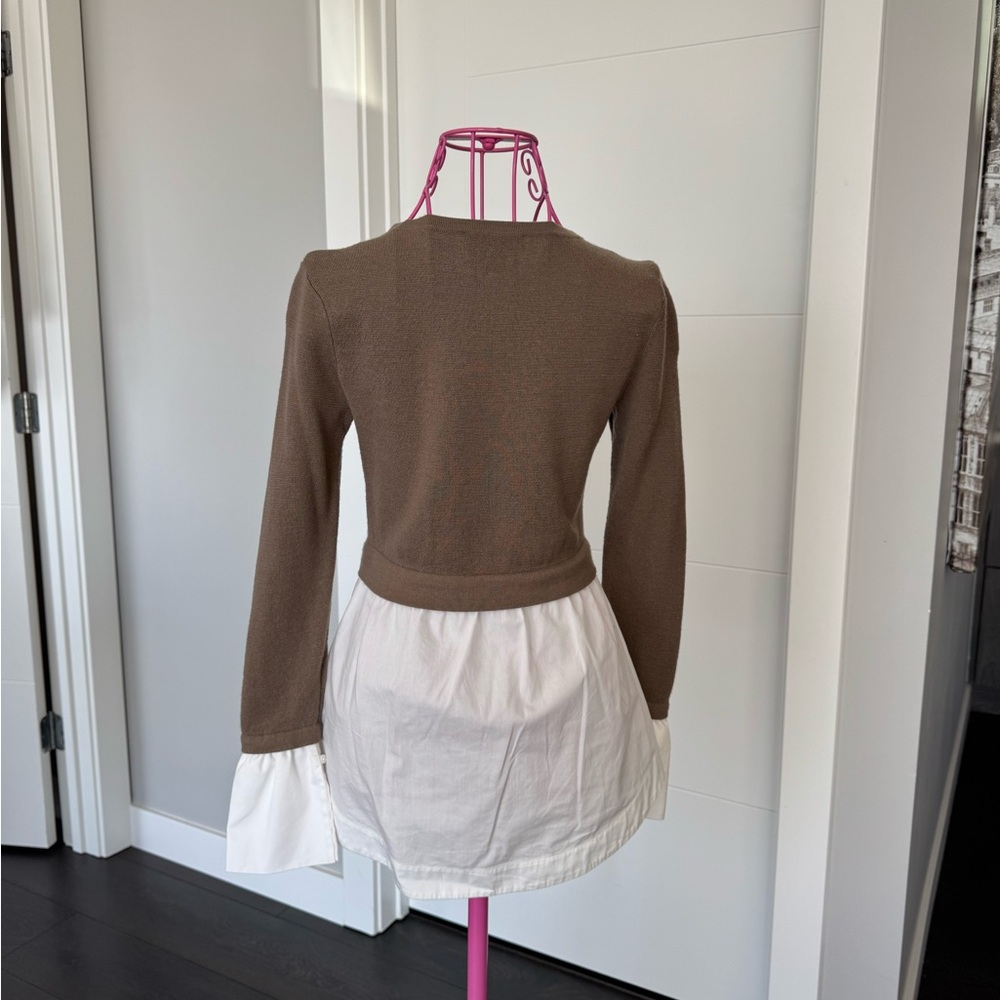 Club Monaco Taupe Knit Top - Picture 3 of 6